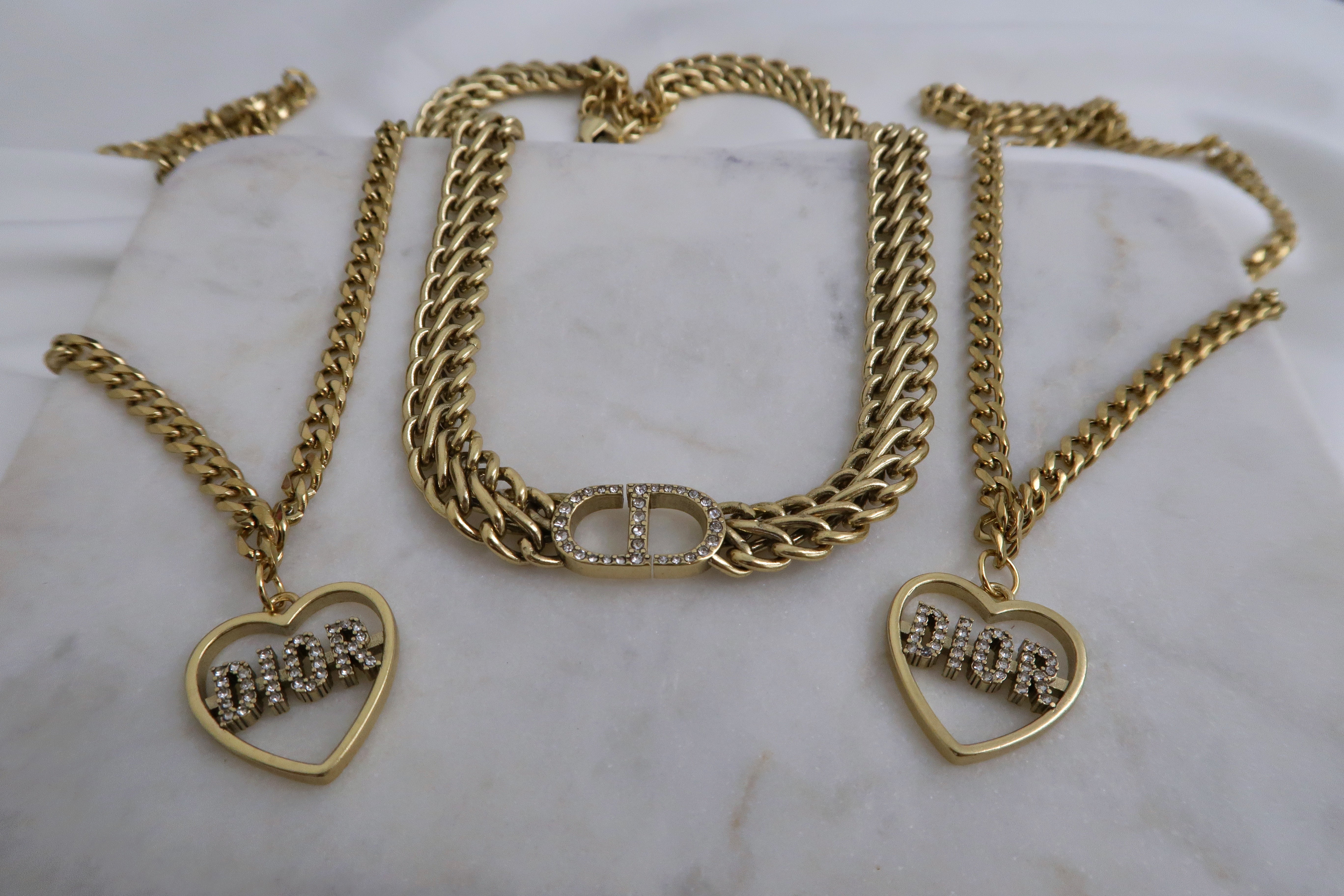 Vintage White / Gold Coco Mark Chain Belt – REDELUXE